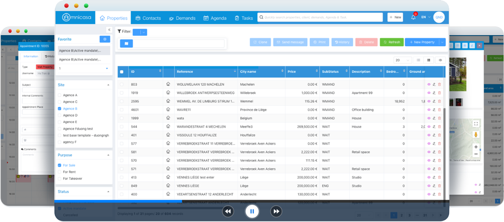Screenshot Omnicasa Software
